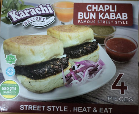 KD Chapli Bun Kabab 680g ( 4 pcs)