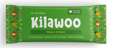 Kilawoo Walnut & Raisin Bar 45gm