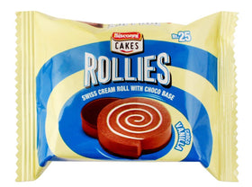 Bisconni Rollies Cakes Roll Choco vanilla  8packs