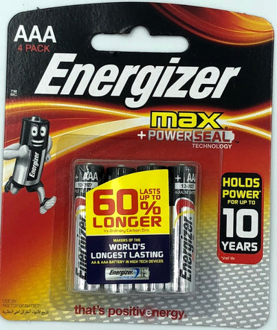 Energizer Max AAA 4Pack
