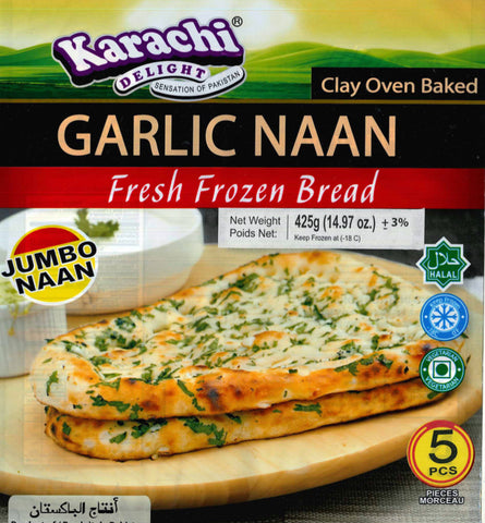 KD Garlic Naan 5 pcs