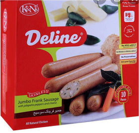 Deline JF Sausage Jalapeño Pepper &Cheese 8 pc